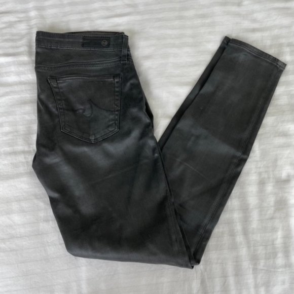 AG Adriano Goldschmied Wax Black Skinny Jeans - 26 - Picture 1 of 3